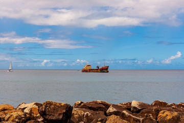 Wall Mural - abandoned ship Greneda