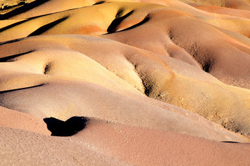 Canvas Print - Die Siebenfarbige Erde bei Chamarel auf Mauritius, Afrika.