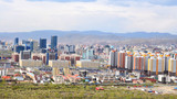 Ulaanbaatar - panorama of the capital city of Mongolia 
