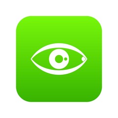 Poster - Human eye icon digital green for any design isolated on white vector illustration