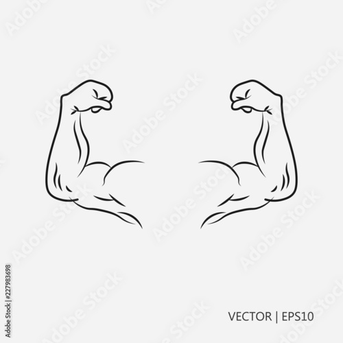 Vector Illustration Biceps Hand With Muscles Hands Of A Strong Man Flat Design Drawings For Children Coloring Pages Buy This Stock Vector And Explore Similar Vectors At Adobe Stock Adobe Stock