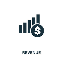 Revenue icon. Premium style design from crowdfunding icon collection. UI and UX. Pixel perfect revenue icon. For web design, apps, software, print usage.