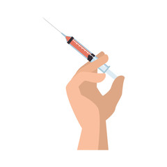 Sticker - hand with injection and medication