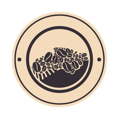 Sticker - original coffee seal with grains