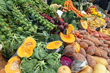 Wall Mural - Organic Vegetables at Market