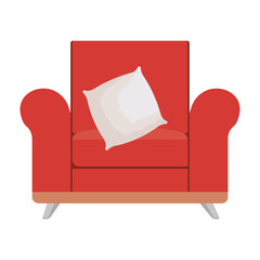 Canvas Print - sofa livingroom with pillow