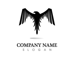 Falcon Wing Logo Template vector icon design