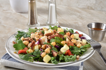 Poster - Gourmet spinach legume salad