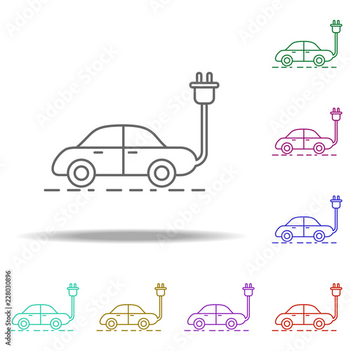 Electric Car Outline Icon Elements Of Ecology In Multi Color Style Electric Car Outline Icon Elements Of Ecology In Multi Color Style Icons Simple For Websites Web Design Mobile Info Graphics