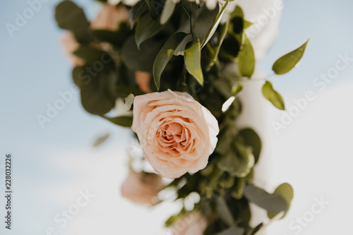 Beautiful Destination Beach Wedding Flower Bouquet Arrangements And