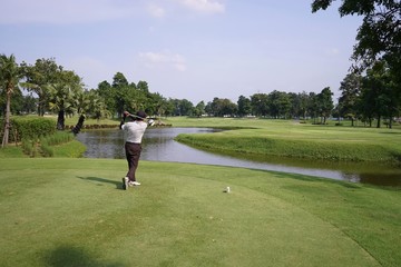 Wall Mural - Golf is a sport that requires hard work.