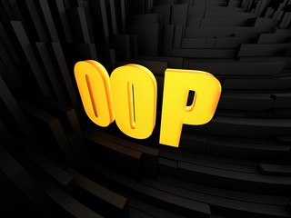 Wall Mural - oop acronym - object-oriented programming