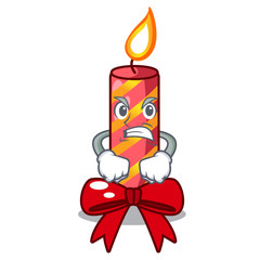 Wall Mural - Angry christmas candle combined with pita cartoon