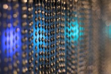 Blurred Abstract Curtain Chain