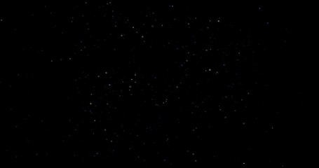 Canvas Print - Flying dust particles on a black background