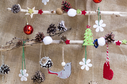 Handmade Natural Christmas Ornaments Buy This Stock Photo And
