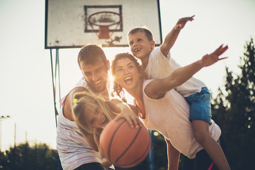 Wall Mural - We love the basketball.