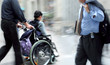 © bluraz - disabled on a city street