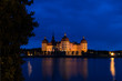 Schloss Moritzburg nachts zur blauen Stunde