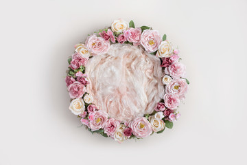 lovely flower background for newborn baby, concept of newborn baby.