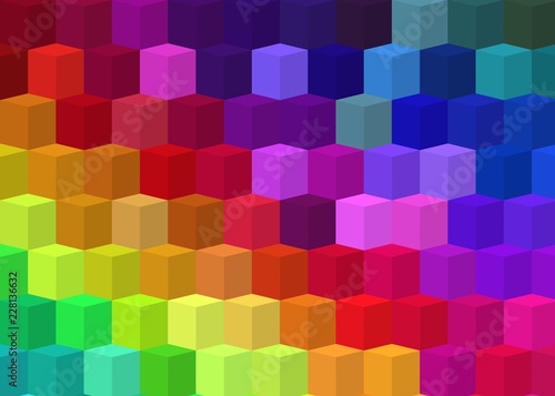 Dekoracja na wymiar  izometryczna-tekstura-kolorowa-jasna-tecza-abstrakcyjne-tlo