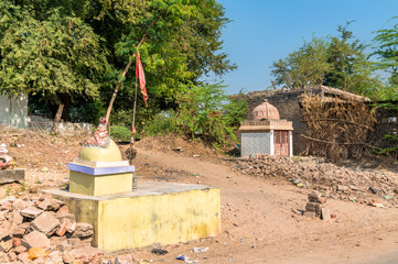 Canvas Print - Small Hindu Temple in Patan - Gujarat, India