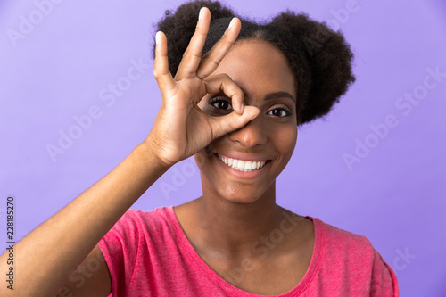 Photo Of Hipster African American Woman With Afro Hairstyle
