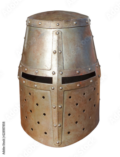High middle ages medieval great helmet or bucket helm - Buy this ...