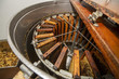 Rotating honey extraction machine