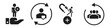 © nsit0108 - Customer retention icon set. Simple set of customer retention vector icons for web design on white background