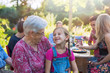 © jackfrog - Family picnic closeup on a grandmother and her granddaughter