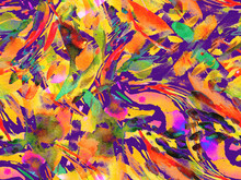 Boho Kaleidoscope Abstract Seamless Pattern.