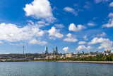 Fototapeta Londyn - View of the National Seaside Park in Baku city, Azerbaijan