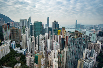  View of skyscrapers in a modern city, human achievement progress and engineering, a modern wonder