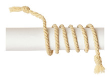 Twisted Cotton Rope And Paper Scroll