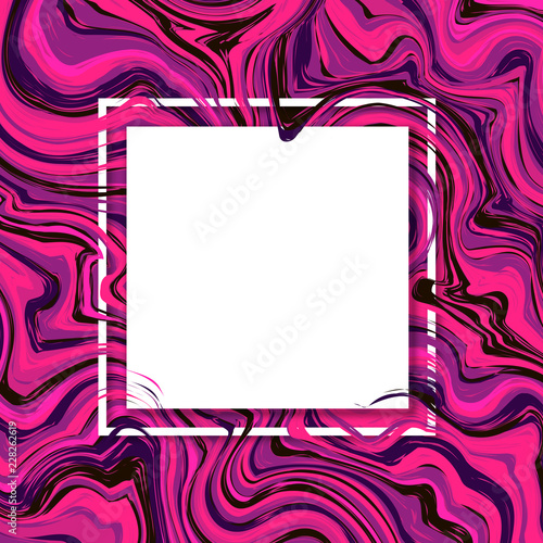 3d Vector Square Frame Paper Cut Web Banner For Social Media Or