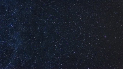 Wall Mural - stars rotating north pole star. night sky polaris time lapse.