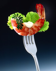 Sticker - PRAWN ON FORK