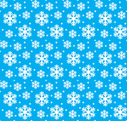 Wall Mural - seamless pattern in snowflakes christmas and new year