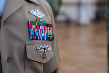 Ribbons on Military Uniform