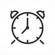 © Fand - Alarm clock icon. Wake-up time symbol, Ringing alarm clock. Clock icon in flat line style