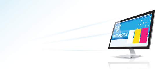 Wall Mural - internet web design concept