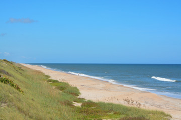Wall Mural - North Beach Guana River Preserve in St Johns County, Atlantic Ocean, Florida.