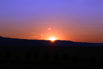 Poster - Sunset Mountains