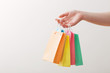 © Maya Kruchancova - womens hand with paper bag isolated on white