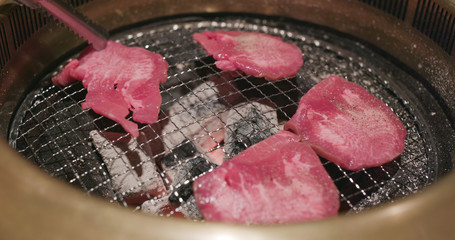 Wall Mural - Grill beef on Japanese restaurant