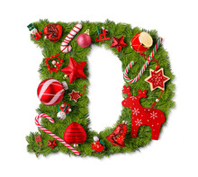 Christmas Alphabet Letter D