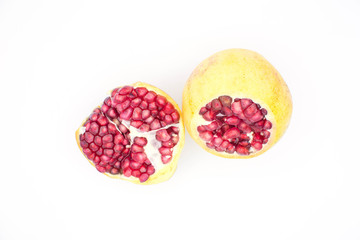 Pomegranate isolated on white background