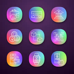 Sticker - E-payment app icons set