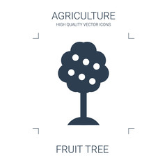 Wall Mural - fruit tree icon